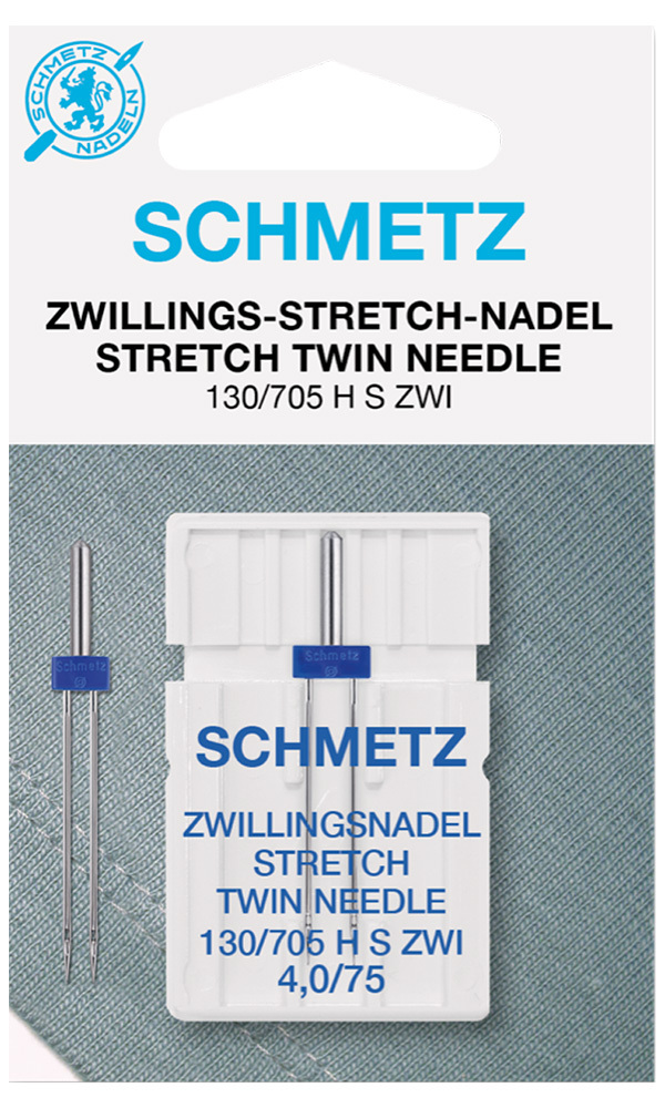 Schmetz Doppel-Nähmaschinennadel 130/705 Stretch 75/4,0 mm