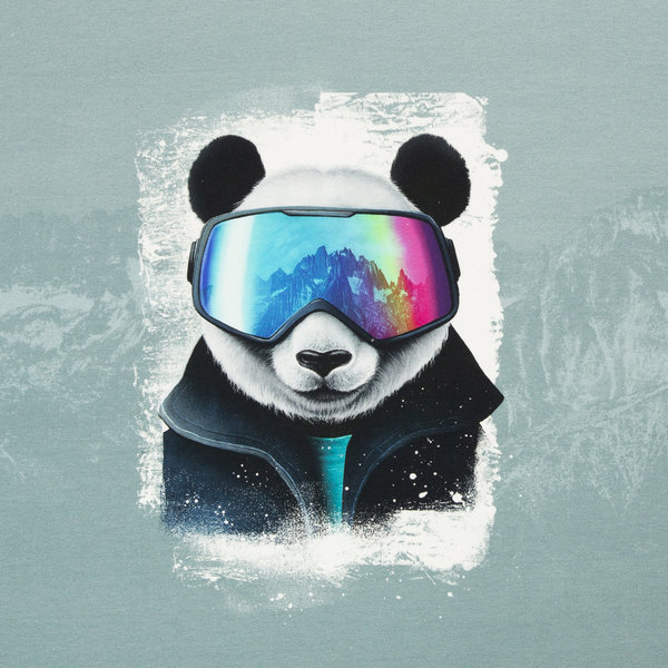 Sweat - French Terry - Snow Panda by Thorsten Berger - Panel