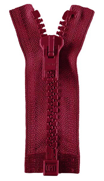 Reißverschluss - P60 Werraschieber - Jacken - teilbar - 65cm - burgund