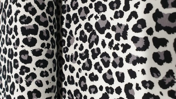 Jersey - Animalprint - Gepard - weiß