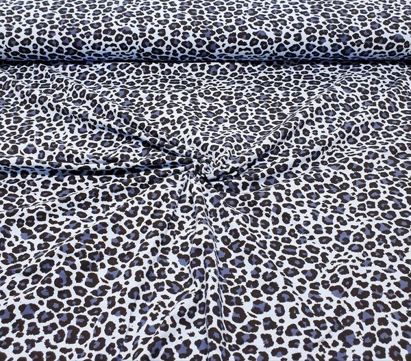 Jersey - Animalprint - Gepard - blau