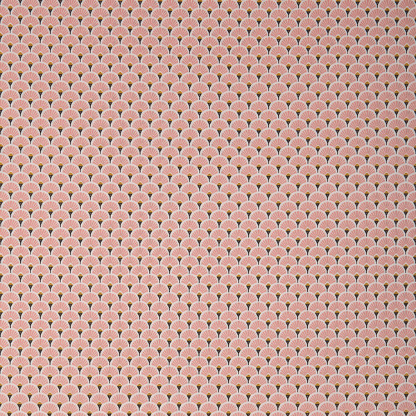 Baumwolle beschichtet - Luna - Fächer rosa