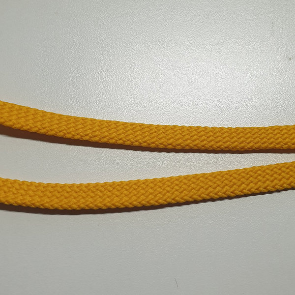 Flachkordel - 10mm - gelb