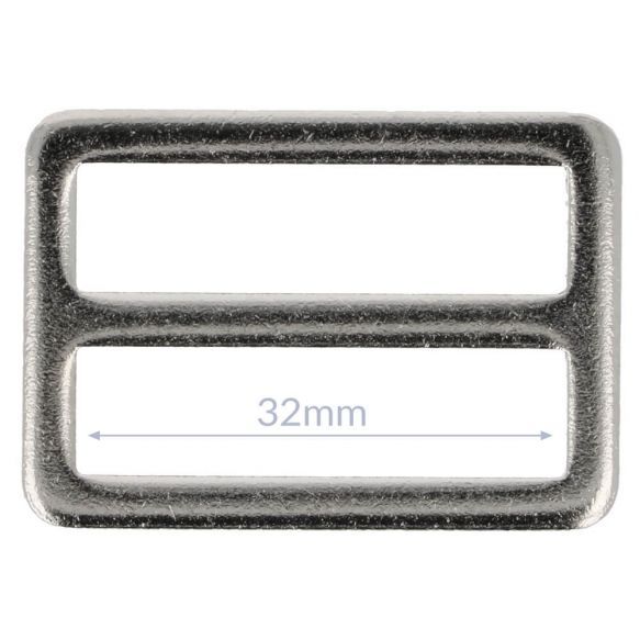 Schnalle Metall 32mm - silber