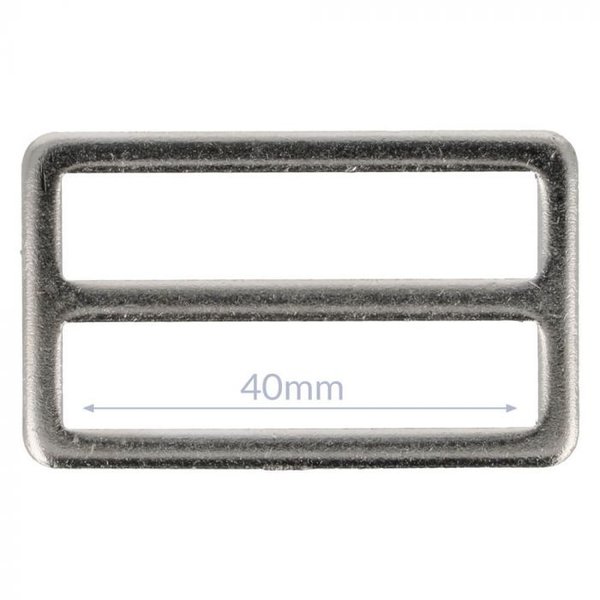 Schnalle Metall 40mm - silber