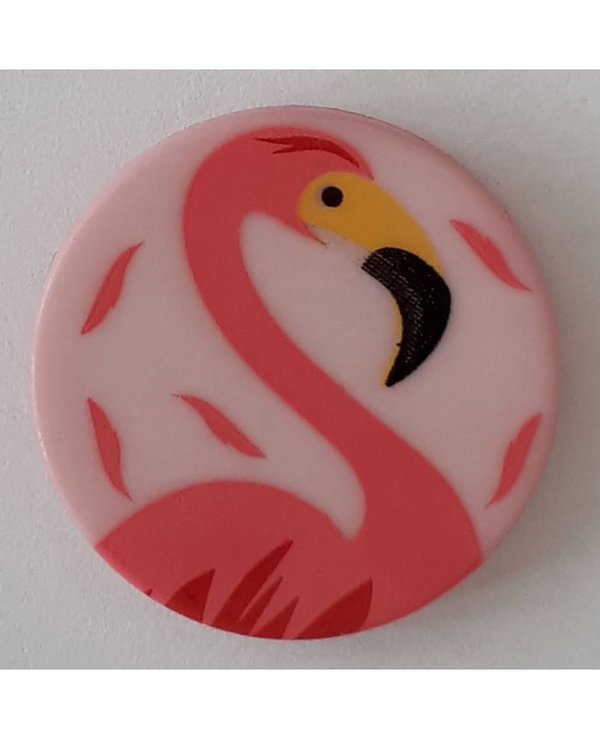 Kinderknopf - 15mm - Öse - Flamingo rosa