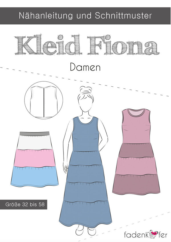 Papierschnittmuster Kleid Fiona Damen