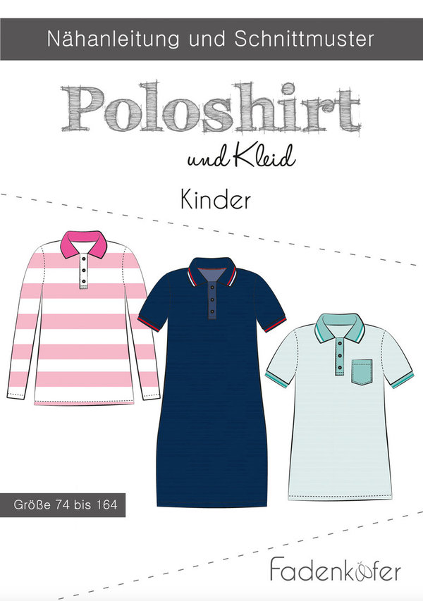 Papierschnittmuster Poloshirt & Kleid Kinder