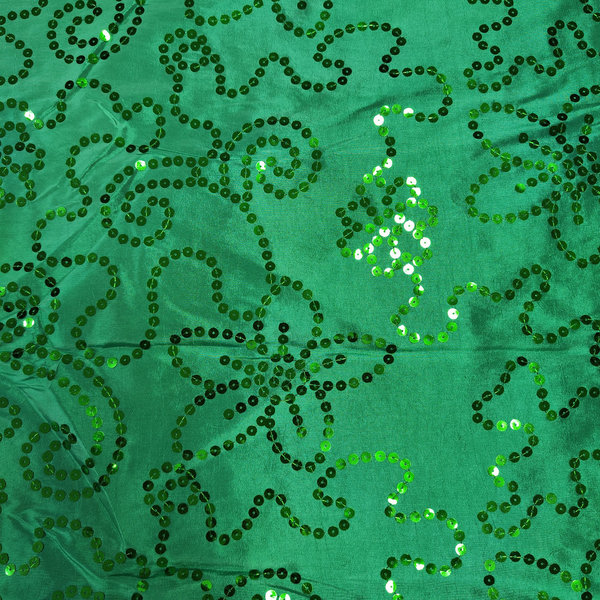 Kostümstoff - Taft - Kenton - Pailletten - grün