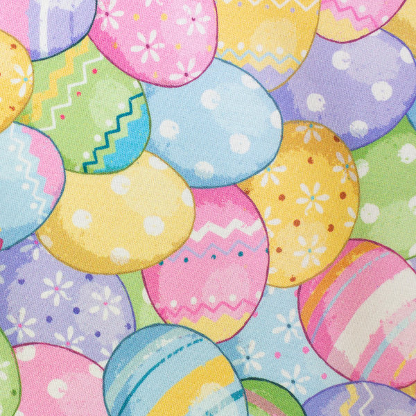 Baumwolle - Happy Easter - Eier - bunt