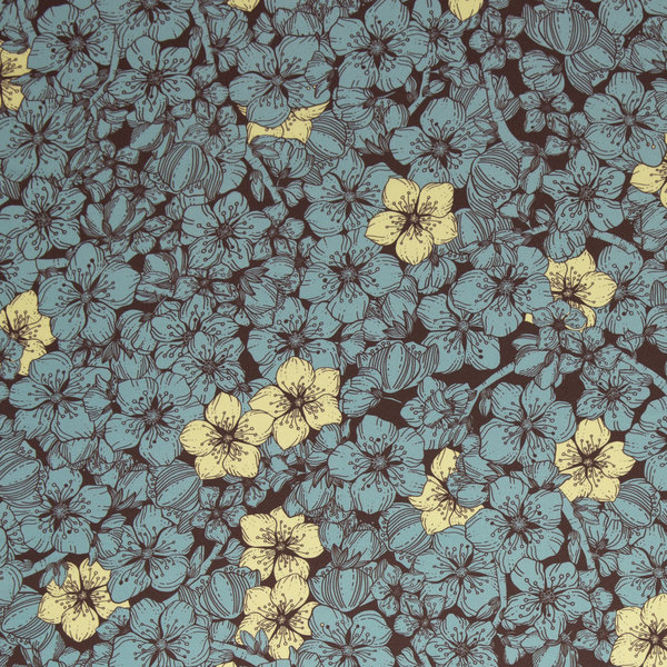 Viskose - Florecita by Bienvenido Colorido - Blumen blau