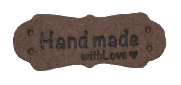 Labels - Handmade with Love - braun