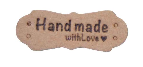 Labels - Handmade with Love - beige