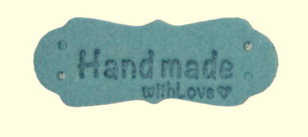 Labels - Handmade with Love - blau