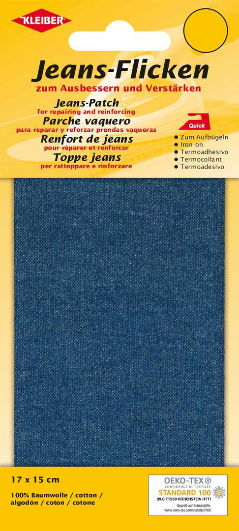 Jeans-Bügelflicken - jeansblau