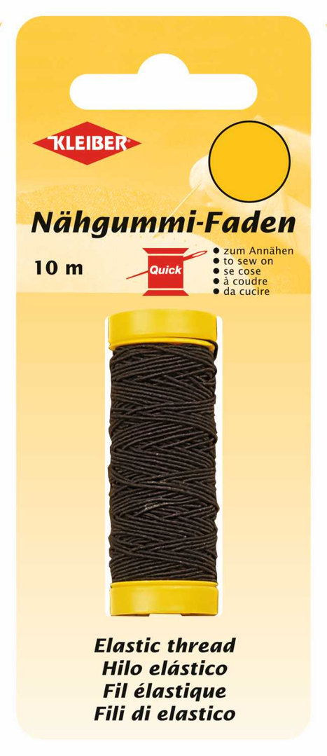 Nähgummi-Faden - schwarz