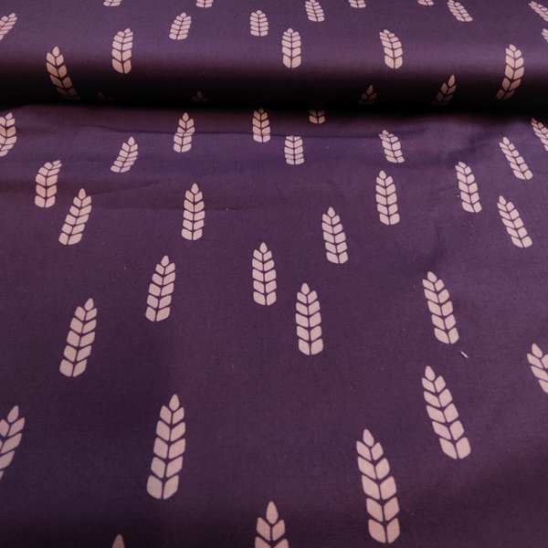 Baumwolle - Wheat by Käselotti - Ähren - violett